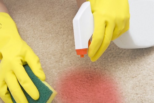 Professional carpet cleaning in a North Finchley home